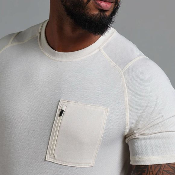 Municipal Sport Utility Gear - Daybreak T-Shirt, Men’s Small, New, Natural/Beige - Picture 7 of 9